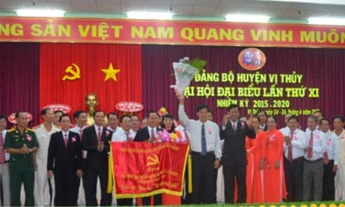 Hậu Giang: Đại hội Đại biểu Đảng bộ Huyện Vị Thủy lần thứ XI, nhiệm kỳ 2015-2020 thành công tốt đẹp